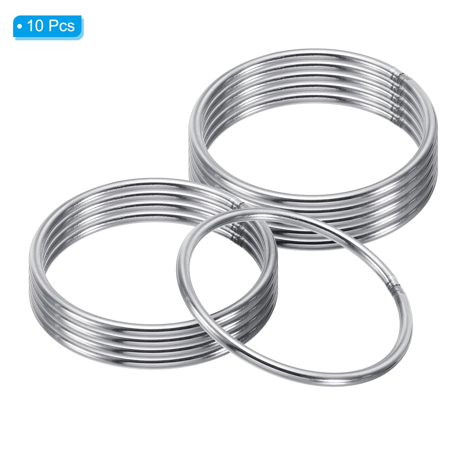 5 Ressorts De Traction Inox Uxcell – 0,5x5x50 Mm, Ton Argent, Lot De 5