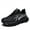 Black, variant on Linenghs Men's Running Sneaker Anti-Skid Blade Walking Fashion Sports shoes