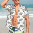 thumbnail image 5 of Lsque Indian Elephant pattern Hawaiian Shirt for Men, Unisex Summer Beach Casual Short Sleeve Button Down Shirts-Large, 5 of 9