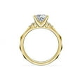 thumbnail image 2 of 0.65 Ct Brilliant Princess Shape Halo Genuine Diamond Beautiful Wedding Ring for her Solid 18K Yellow Gold Size 7, 2 of 8
