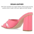 thumbnail image 5 of Journee Collection Womens Chazz Tru Comfort Foam Vegan Leather Block Heel Sandals, 5 of 6