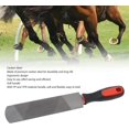 thumbnail image 3 of ZOUSSIQI 8 Inch Farrier Rasp File with Rubber Handle, Mini Horseshoe File Carbon Steel Farrier File Tool for Horses, Pig Hoof File, Goat Rasp, CA919-90844, 3 of 9