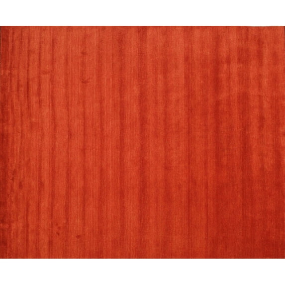 Ahgly Company Machine Washable Indoor Rectangle Contemporary Red Area Rugs, 7' x 10'