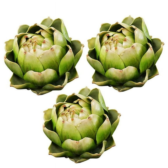 3Pcs Green Artificial Artichoke Plastic Flower Artichoke Wedding Table Decoration