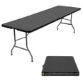 thumbnail image 2 of PayLessHere 8 FT Picnic Table Folding Table Fold Up Table Lock for Party Event, Black, 2 of 8