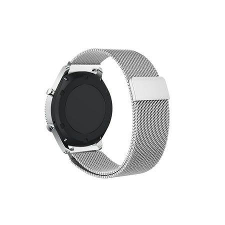 For Gear S3 Classic / Frontier Watch Band, [Unique Magnet Lock] Loop Stainless Steel Replacement Bracelet Band (Best Gear S3 Widgets)