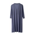 thumbnail image 5 of Men's Viscose Rayon Cardigan-Style Pajama Robe with V-Neck and Pockets, 5 of 5