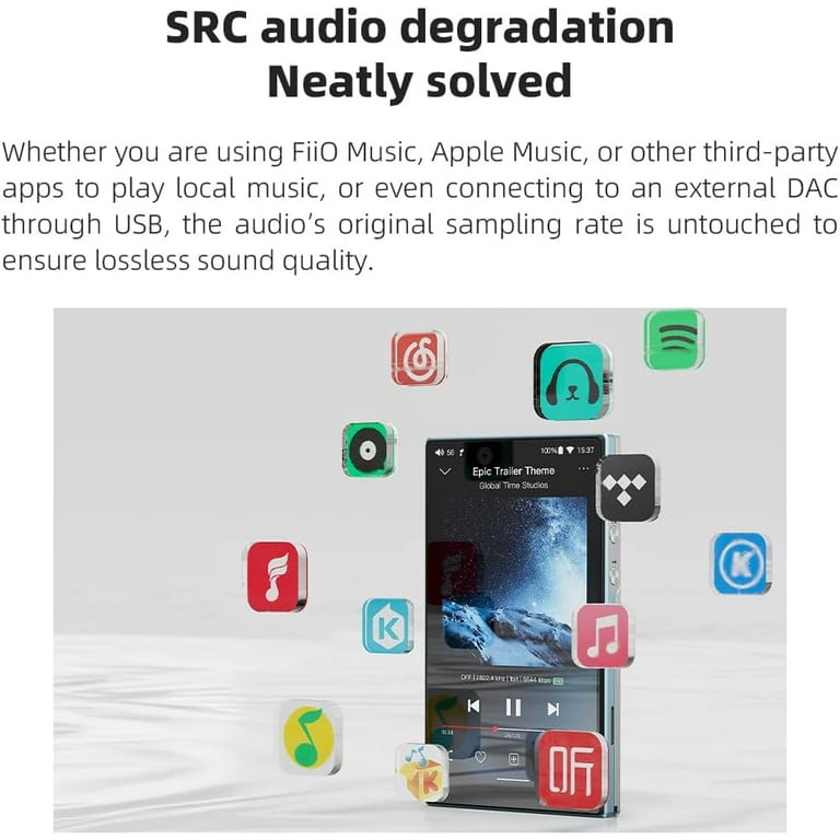 JadeAudio/FiiO JM21 Android 13 Hi-Res Music Player MP3 with