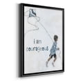 thumbnail image 2 of Boy Flying Kite Premium Framed Print - Ready to Hang, 2 of 9