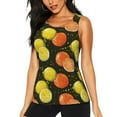 thumbnail image 3 of Goofa Orange Lemon Printed Womens Workout Tops for Women Sleeveless Yoga Shirts Athletic Running Tank Tops Sleeveless Gym Clothes Workout Apparel-Small, 3 of 9