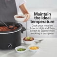 thumbnail image 5 of Slow Cooker, Extra Large 10 Quart, Stay or Go Portable With Lid Lock, Dishwasher Safe Crock, Black (33195), 5 of 8