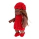 thumbnail image 4 of Muñeca de Vinilo Macarena Muñeca recién nacida Africana con Trajes rojos, 4 of 8
