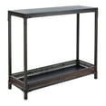 thumbnail image 3 of SAFAVIEH Dinesh Console Table With Storage Shelf Black / Dark Walnut, 3 of 6