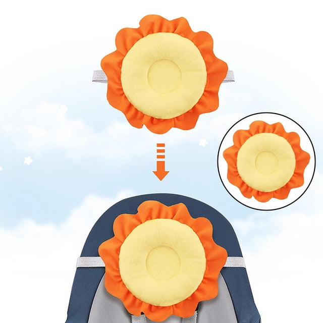 Almohada de dibujos animados para bebé, cojín universal para moldear la cabeza, que previene el síndrome de la cabeza plana, protección suave Baoblaze Almohada infantil