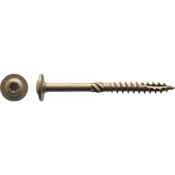 Big Timber 1CTX153 T-30 #15 x 3" Const Lag Screw Knurled Shank Type-17 (100/pk)