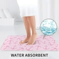 thumbnail image 6 of Bathroom Rugs Sets 3 Piece - Cute pink anchor Absorbent Non Slip Bath Mats, U-Shape Toilet Lid Cover, Contour Mat, Soft Washable Shower Mats Bath Rug Mat for Bathroom Tub Toilet, 6 of 7
