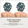 thumbnail image 2 of Pofeuu Vintage Floral Print Silk Bonnet for Sleeping, Satin Hair Bonnets, Soft Elastic Band Silk Sleep Cap, Hair Wrap, 2 of 6