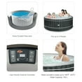 thumbnail image 3 of Costway 4-Person Inflatable Hot Tub Portable Outdoor Bubble Jet Leisure Massage Spa Gray, 3 of 8