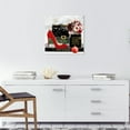 thumbnail image 2 of Wynwood Studio Canvas Holiday Seasonal Books Fashion and Glam Books Wall Art Canvas Print Red Metallic red 20x20, 2 of 3