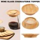 thumbnail image 5 of 2Pack Wine Glass Charcuterie Topper Wine Glass Topper Coaster Wood, 5 of 5