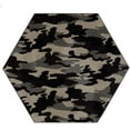 thumbnail image 1 of Camouflage Smoke Screen Area Rug for Living Room, Dining Room, Kitchen, Bedroom, Kids, Made In USA - 12' Hexagon, 1 of 2