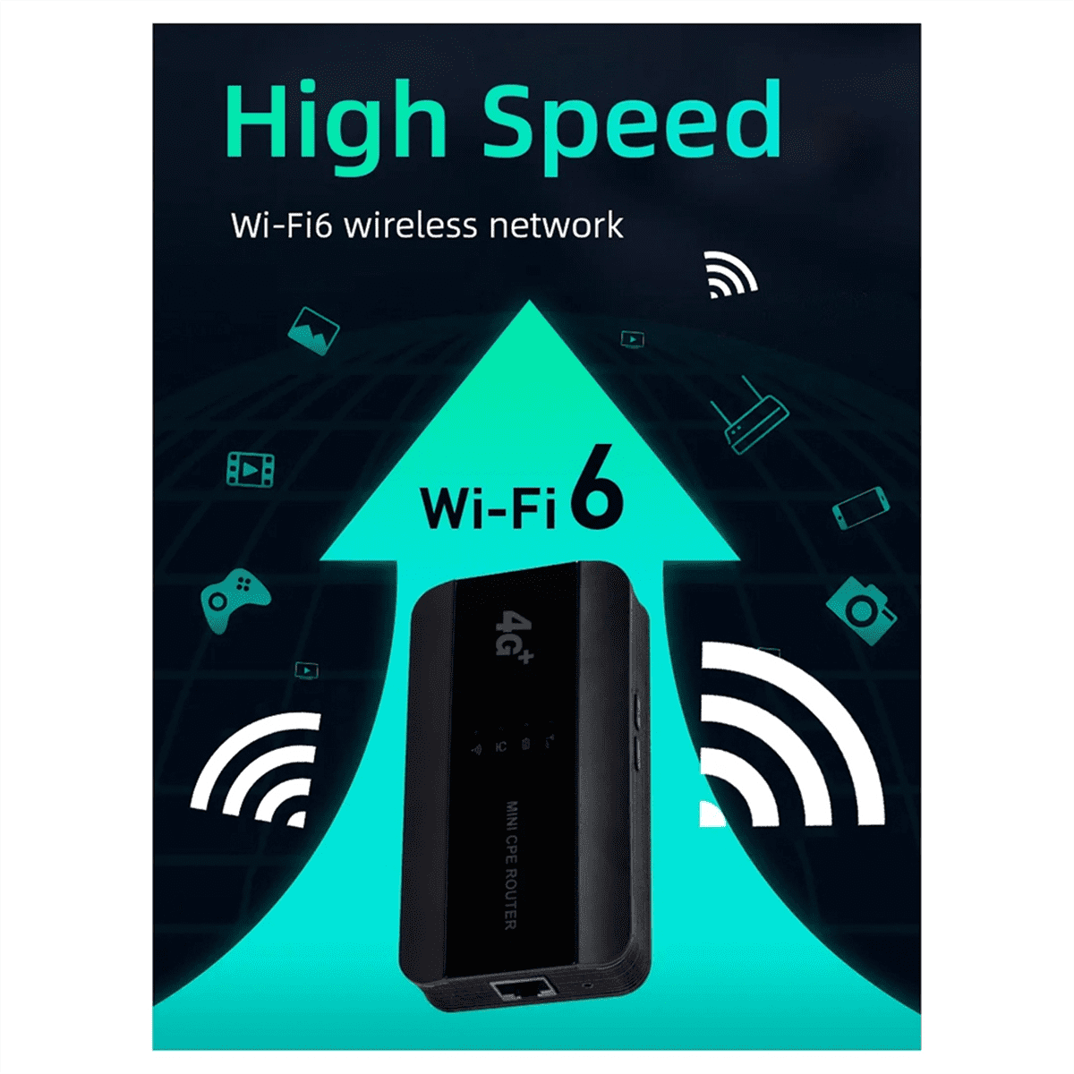 New 4G MIFIs Wifi 6 Router Portable with Lan Wireless Port Mini CPE Outdoor Hotspot Pocket Mifi