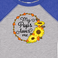 thumbnail image 4 of Inktastic My Pops Loves Me with Sunflower Wreath Boys or Girls Baby Bodysuit, 4 of 5