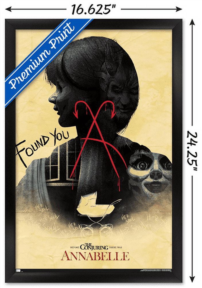 Annabelle - Found You Wall Poster, 14.725" x 22.375", Framed
