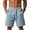 Blue, variant on Men's Air-Layer Structured Gym Shorts, Loose Fit Drawstring Athletic Bottoms - Summer Breathable Training & Lounge Sweatpants with Pockets Blue S