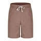 thumbnail image 4 of pstuiky Pantalones cortos de gimnasio para hombre, Pantalones cortos deportivos para hombre con cintura elástica, bolsillos y cordones para hacer ejercicio en casa, 4 of 5