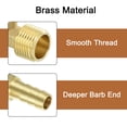thumbnail image 4 of Brass Hose Barbed Elbow Fitting, 3/8" Barbx1/2" NPT Male 90 Degree, 4 of 6