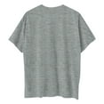 thumbnail image 4 of NAMTYQX Womens Tops Dressy Casual Crew-Neck Short Sleeve Gemusterte Loose Fitting Light Simple Graphic Plus Size Cool Going Out Tops for Women Gray Size 2XL, 4 of 5