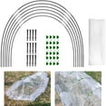 thumbnail image 2 of 1 Set Plant Grow Support Flexible Bendable Protective Keep Warm Plant Stakes with Bird Barrier Netting for Patio, 2 of 8
