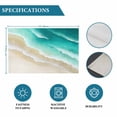thumbnail image 6 of Turquoise Ombre Oceans Placemats Set of 4, Watercolor Summer Coastal Beach Waves Placemats for Dining Table, Place Mats for Kitchen Tabletop, Waterproof Wipeable Dining Table Mats Set, 6 of 9