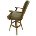 thumbnail image 4 of Home Square 35" Swivel Wood Extra Tall Bar Stool in Beige - Set of 3, 4 of 4