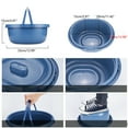 thumbnail image 4 of Commode Wheelchair Toilet Shower Seat Potty Bathroom Rolling Washable Chair, 4 of 11