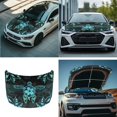 thumbnail image 7 of Yuyamidu Blue Sea Turtle Car Side View Mirror Covers Hibiscus Car Hood Cover 3 Pcs Auto Rearview Protection Covers Rainbow Car Front Hood Cover Universal Size for Cars Sedans, 7 of 7