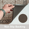 thumbnail image 3 of Anti Fatigue Kitchen Mat, White Gold Retro Chinese Pattern Kitchen Rugs Non Slip, Cushioned Standing Mat for Sink, Floor, Laundry, Office, Desk Plus 17.3" x 47.2", 3 of 5