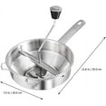 thumbnail image 3 of Potato Ricer, Potato Squeezer, Large Potato Ricer with Non- slip silicone long handle, Heavy Duty Stainless Steel Potato Masher and Ricer Kitchen Tool, 3 of 5