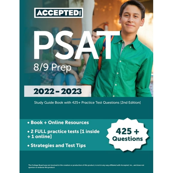 PSAT 8/9 Prep 2022-2023: Study Guide Book with 425  Practice Test Questions [2nd Edition], (Paperback)