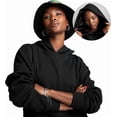 thumbnail image 2 of ARRIA by Kiss Satin-Lined Hoodie – Oversized Hoodie for Frizz Free Hair, Comfy Premium Cotton Sweatshirt, Women’s Fashion Hoodie, Fall Winter & Spring Trendy Essential Pullover (Small, Black), 2 of 6