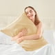 thumbnail image 4 of Funda de Almohada de Satén, Funda Suave para Almohada con Textura Sedosa, Tela Lisa con Cierre de Sobrecostura, 51 x 76 cm para Protección del Cabello y la Piel, 4 of 6