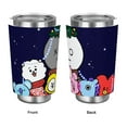 BT21 Car Thermos Cup, 2in1 Straw and Straw Lid, Leakproof, Insulated