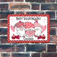 thumbnail image 1 of Feliz Día de San Valentín, Lindos Gnomos con Corazón, Letreros Metálicos Vintage, Decoración del Hogar, Letrero de Metal, Placa de Pared, 8x12, 1 of 4