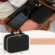 thumbnail image 4 of Cosmetiquera para maquillaje,Neceser mujer Impermeable,Cosmetiquera de viaje portátil,Bolsa de maquillaje con múltiples compartimentos,Bolsa de Tocador Multifunciona,Negro, 4 of 7