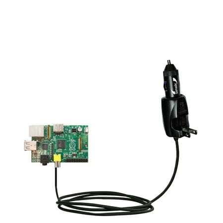 Intelligent Dual Purpose DC Vehicle and AC Home Wall Charger suitable for the Raspberry Pi Board - Two critical functions, one unique charger - Uses