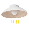 thumbnail image 1 of Retro Japanese Style Resin and Wrought Iron Wall Lamp Wabi Sabi G9 Wall Light Fixture for Bedside Living Room, 1 of 4