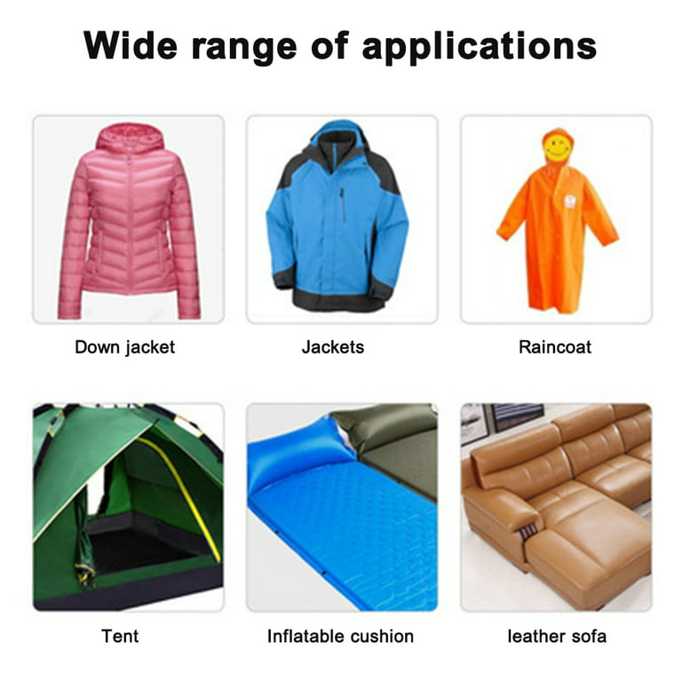 4 Sheets Down Jacket Repair Patch Self-Adhesive Fabric Patches Washable Repairing Patch Kit for Clothing Bags 15*25cm, Blue