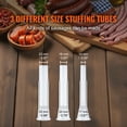 thumbnail image 4 of KFFKFF Hand-Operated Sausage Filler, 2 L / 5 LBS Upright Sausage Maker with G-type Clamp, Culinary-Grade 304 Stainless Steel Cylinder with 2 Filling Nozzles, 4 of 9