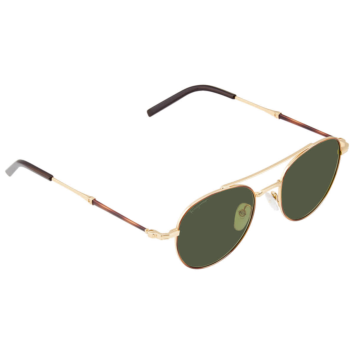 Salvatore Ferragamo Green Round Men's Sunglasses SF224S 726 51